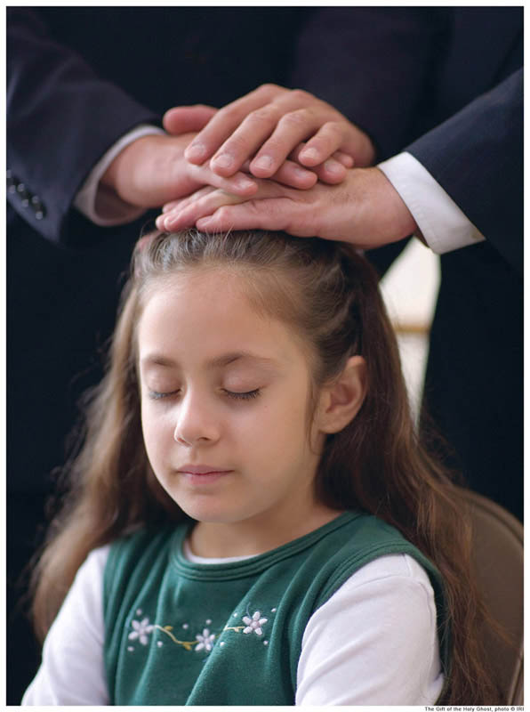 Mormon receiving Holy Ghost