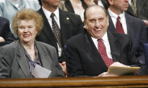 President Thomas S. Monson with his wife Frances.